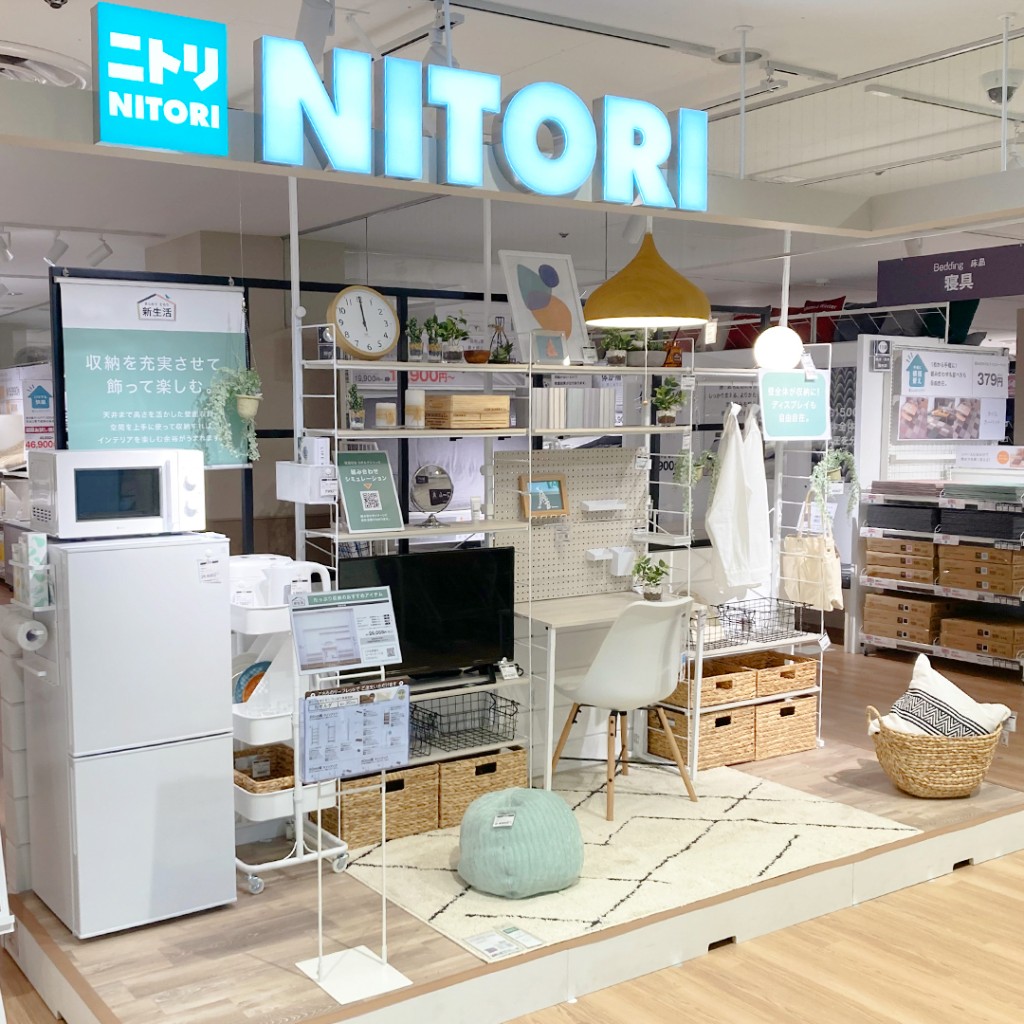 NITORI在店鋪數量及業績方面均為日本家居業界之首